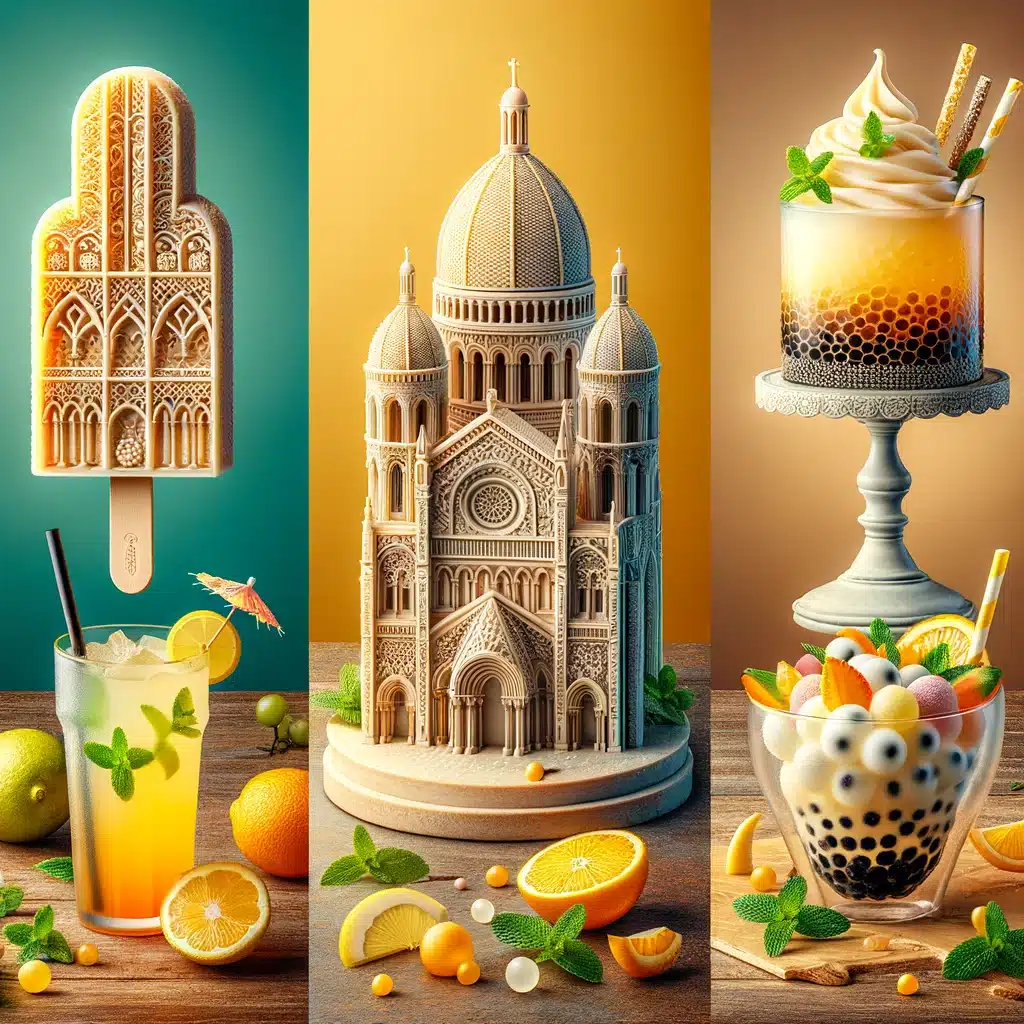 sucette 3D : les glaces pour lieux touristique