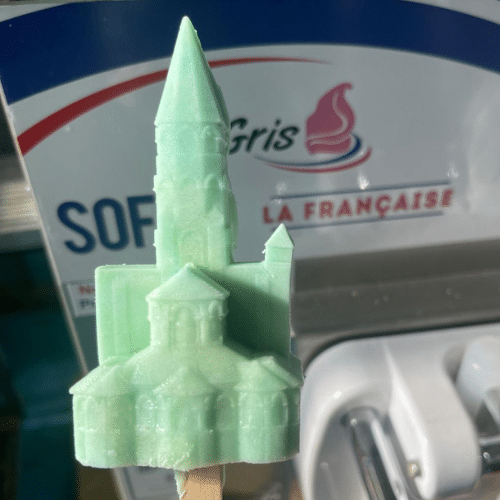 glace 3D basilique de brioude de brioude